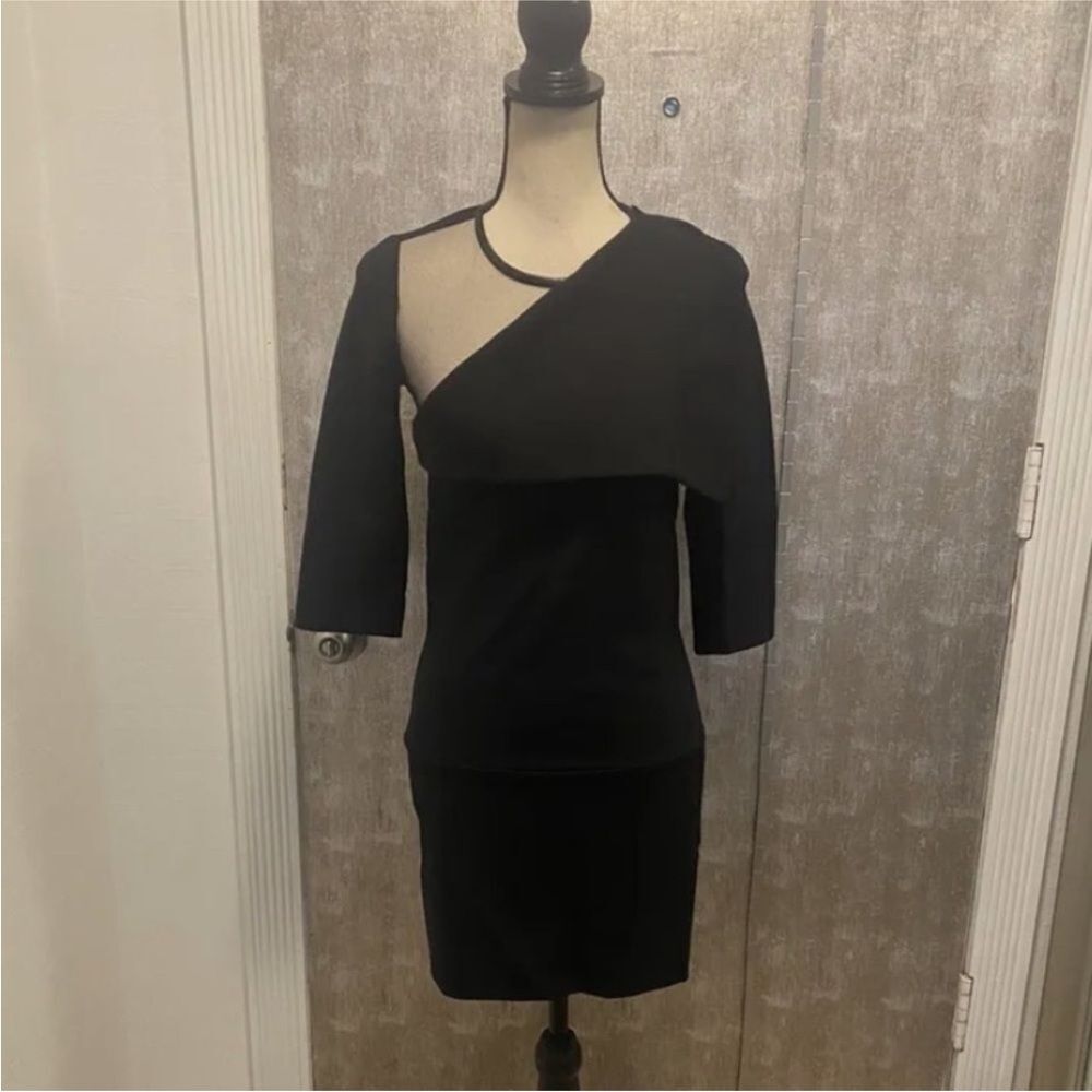 Givenchy Elegant Black mesh detailed  Dress, M